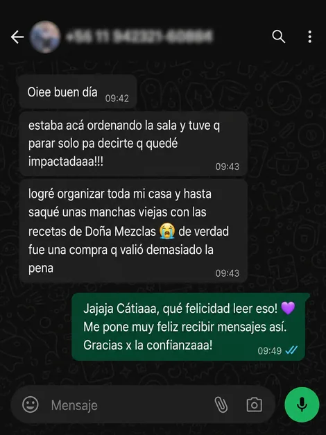 Testimonio de Cátia sobre Hogar Sin Caos